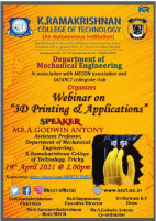 Introduction to Additive Manufacturing 2021 Webinar Poster